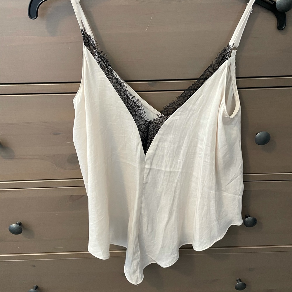 Lace trip cami